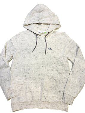 Quiksilver Bayrise Space-Dye Pullover Hoodie Antique White Men’s Size Medium
